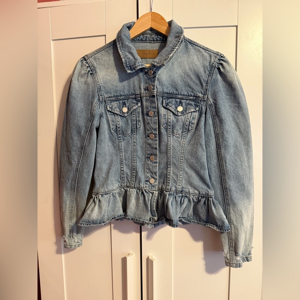 Blank NYC Denim Peplum Jacket. Used but good condition. - Picture 11 of 14